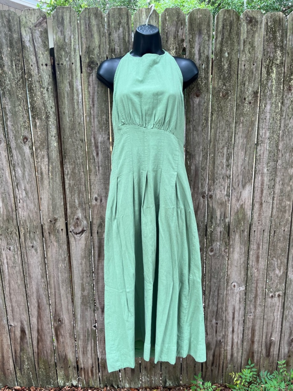 Freepeople Sage Green Halter Maxi Dress